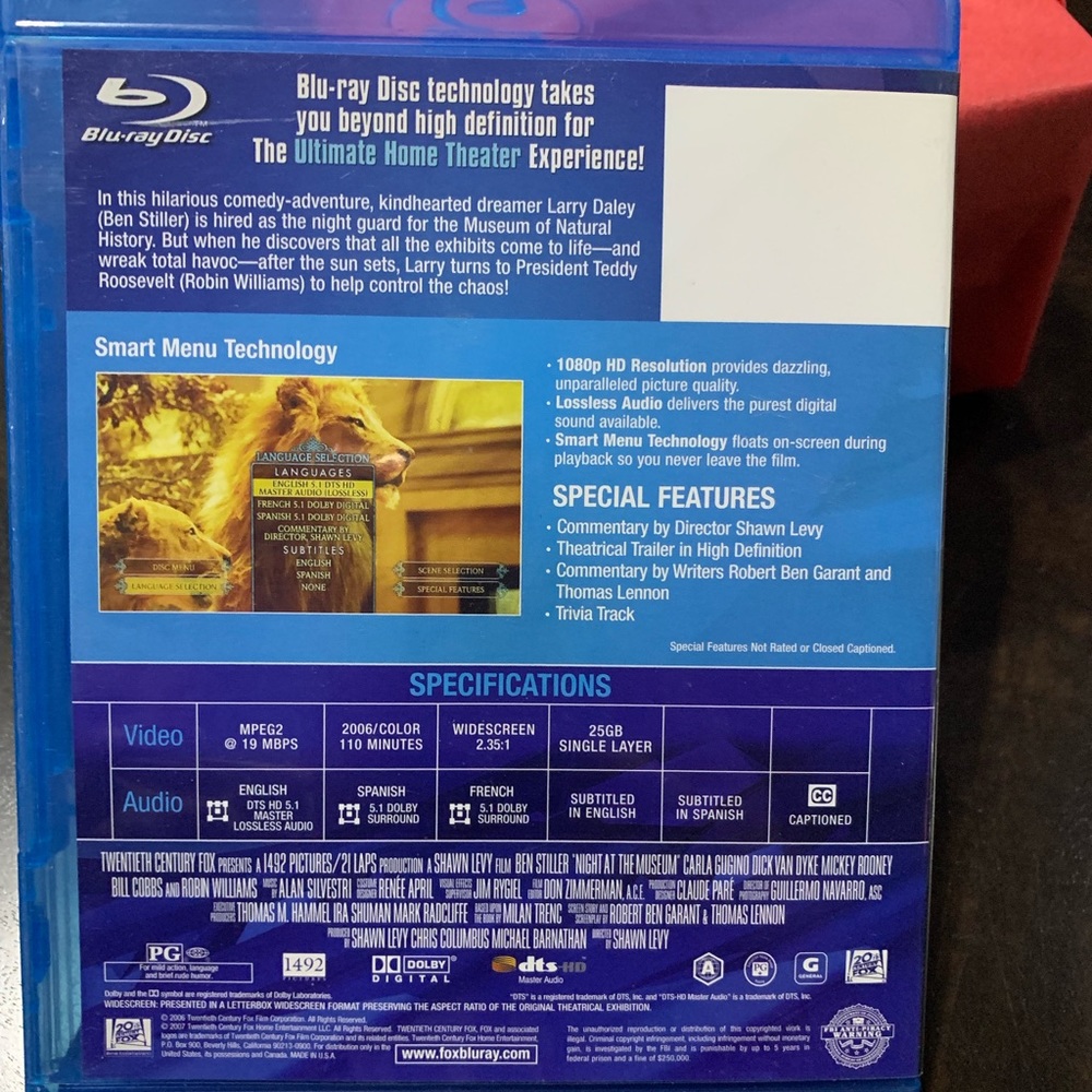 Night at the Museum Blu-ray Movie - Picture 6 of 6